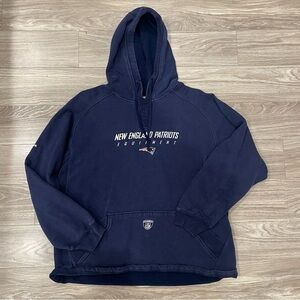 Vintage 2000s New England Patriots NFL Equipment Hoodie XL Brady Era On-Field